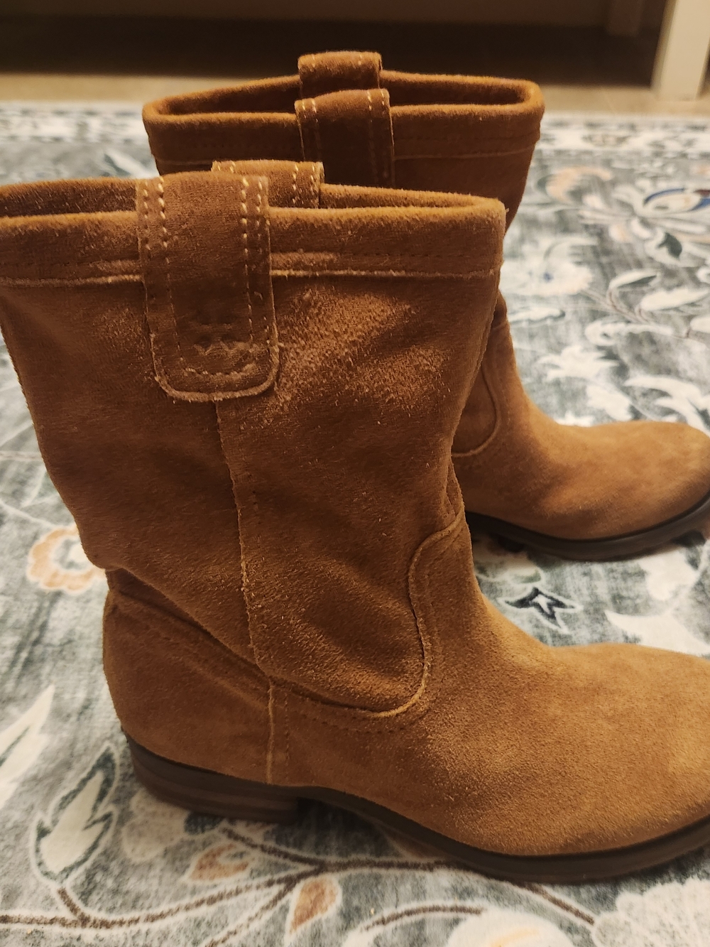 Naturalizer Women's Tan Suede Ankle Booties Sz 5.5